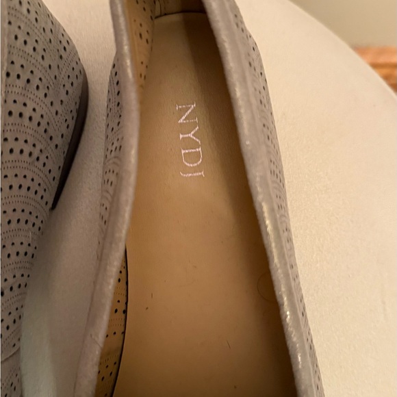 NYDJ Silver Perforated Loafers - Picture 3 of 7